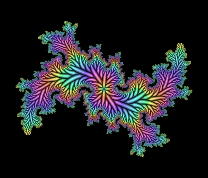Framed Print : Computer-generated Julia fractal Print