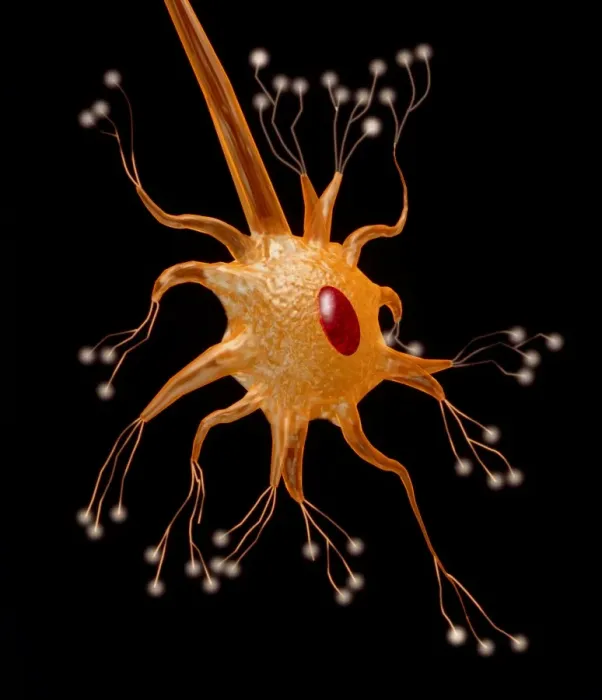 Framed Print : Computer Graphic Print of a Motor Neuron Nerve Cell Framed Print : Computer Graphic Print of a Motor Neuron Nerve Cell