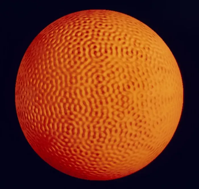Framed Print : Computer Simulation of Solar Oscillations Print