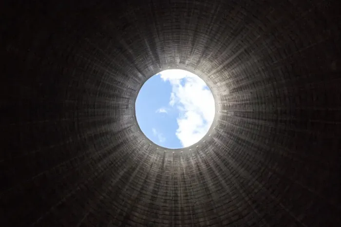 Framed Print : Cooling Tower Interior Print Framed Print : Cooling Tower Interior Print