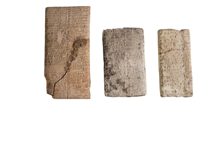 Framed Print : Cuneiform clay tablets print circa 2000 BCE Framed Print : Cuneiform clay tablets print circa 2000 BCE