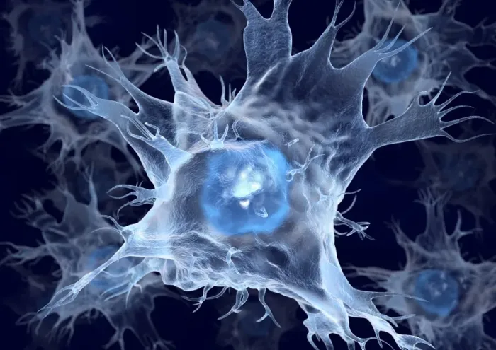 Framed Print : Dendritic cells computer artwork print