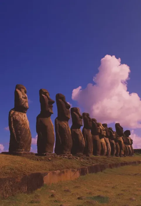Framed Print : Easter Island Moai Print Framed Print : Easter Island Moai Print