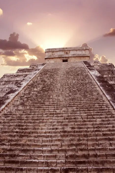 Framed Print : Print of El Castillo at sunrise, Chichen Itza Framed Print : Print of El Castillo at sunrise, Chichen Itza