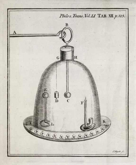Framed Print : 18th Century Electrical Experiment Print