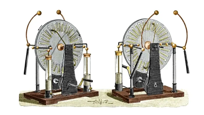 Framed Print : Wimshurst Machine Print