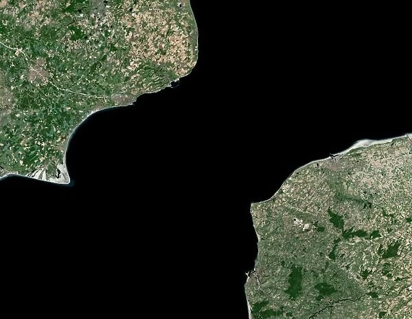 English Channel, satellite image