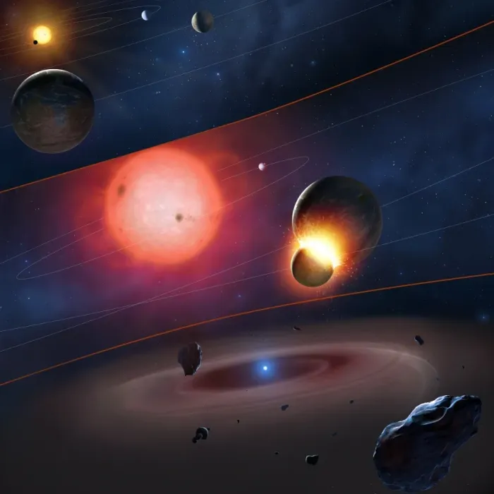 Framed Print : Evolution of a Planetary System Print Framed Print : Evolution of a Planetary System Print
