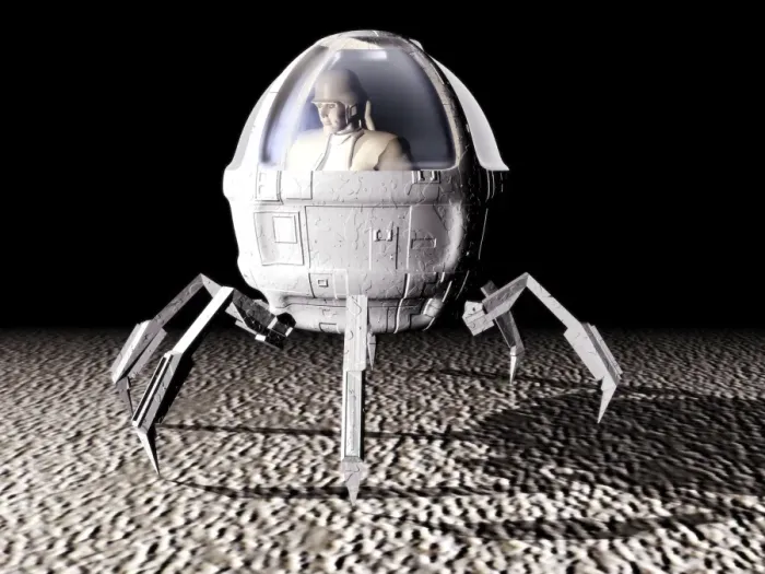 Framed Print : Legged Exploration Vehicle Print Framed Print : Legged Exploration Vehicle Print