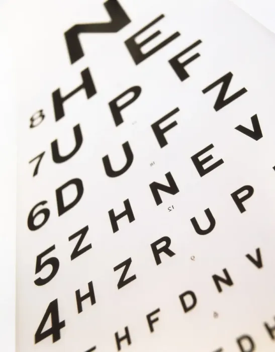 Framed Print : Print of a Snellen eye test chart used for measuring visual acuity Framed Print : Print of a Snellen eye test chart used for measuring visual acuity