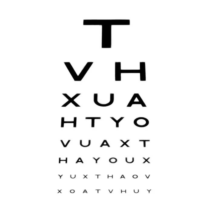 Framed Print : Eyesight Test Chart Print Framed Print : Eyesight Test Chart Print