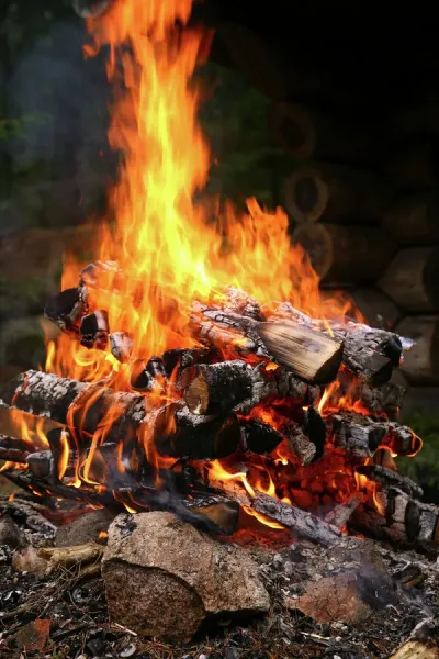 Fire. Logs burning on a campfire available as Framed Prints, Photos, Wall  Art and Photo Gifts