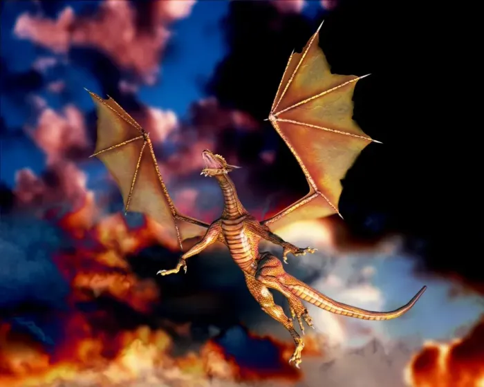 Framed Print : Flying Dragon Computer Art Print Framed Print : Flying Dragon Computer Art Print