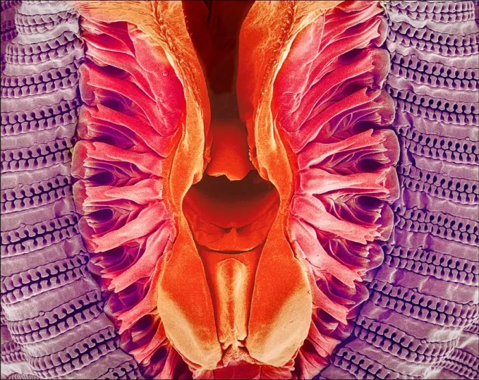 Framed Print : Fly's Proboscis Print, SEM Framed Print : Fly's Proboscis Print, SEM
