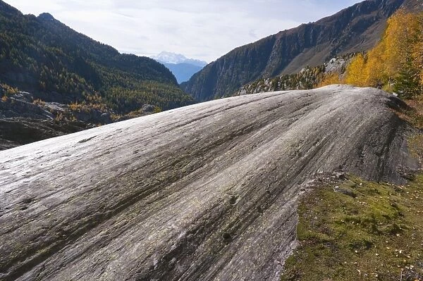 Glacial striation, Switzerland
