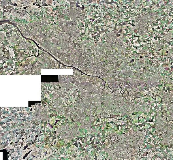 Glasgow, UK, aerial image