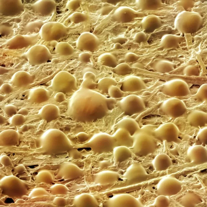 Framed Print : SEM Detail of Low-Tack Adhesive Print Framed Print : SEM Detail of Low-Tack Adhesive Print