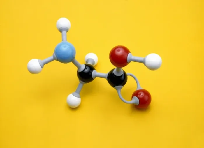 Framed Print : Glycine Molecule Print Framed Print : Glycine Molecule Print