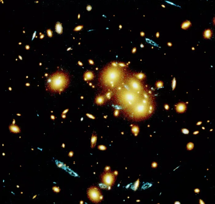 Framed Print : Galactic Cluster Gravitational Lensing Print Framed Print : Galactic Cluster Gravitational Lensing Print