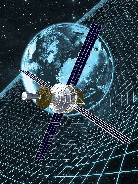 Gravity Probe B satellite, artwork