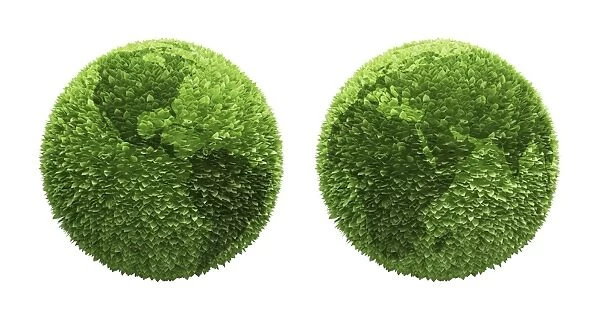 Green planet, conceptual artwork F006  /  3751