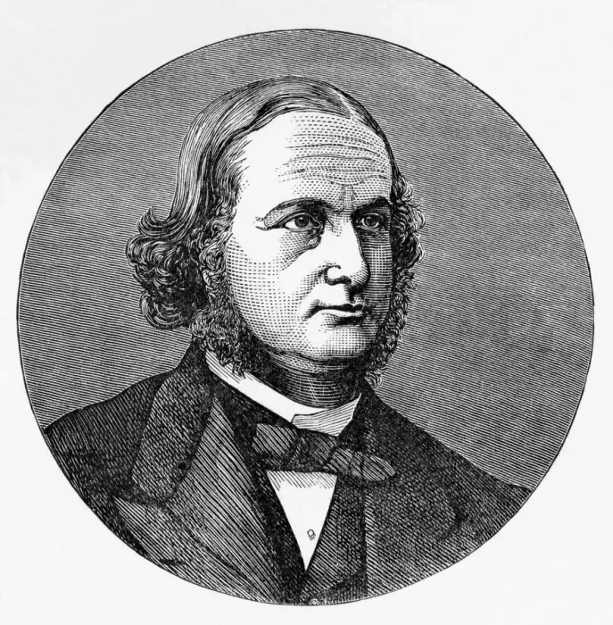 Framed Print : Print of Gustav Robert Kirchhoff, German physicist Framed Print : Print of Gustav Robert Kirchhoff, German physicist