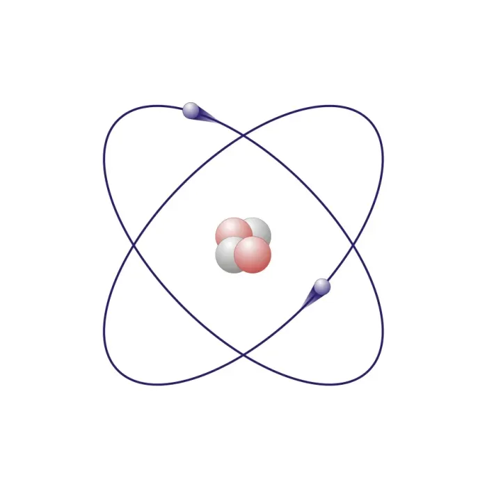 Framed Print : Helium Atomic Model Print: A 2D representation of a helium atom Framed Print : Helium Atomic Model Print: A 2D representation of a helium atom