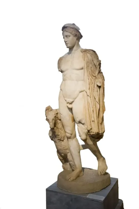 Framed Print : Hermes Statue Print, 2nd century CE