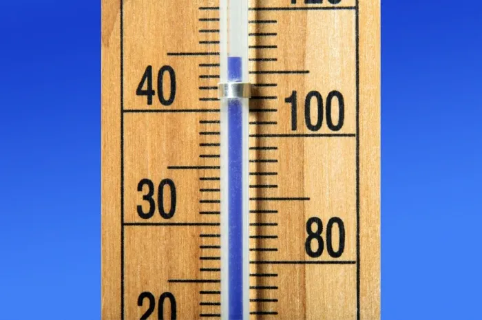 Framed Print : High Temperature Thermometer Print Framed Print : High Temperature Thermometer Print