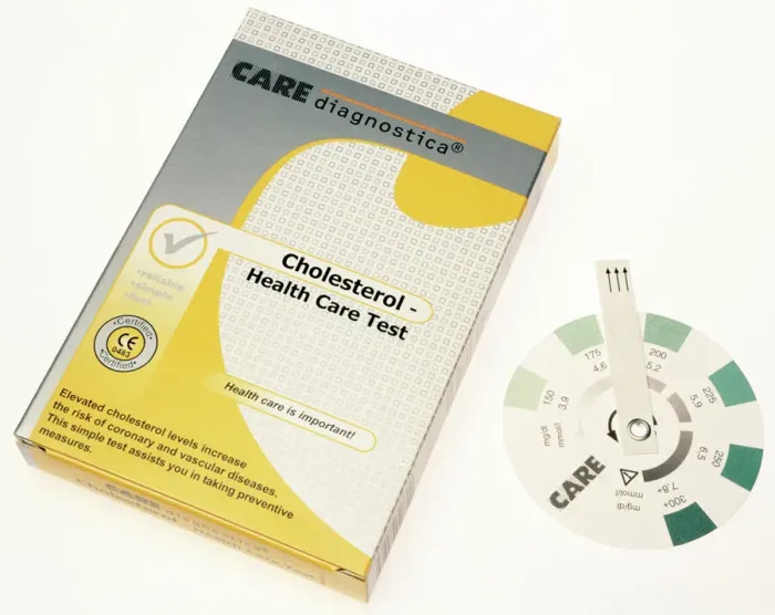 Framed Print : Home Cholesterol Test Kit Print Framed Print : Home Cholesterol Test Kit Print