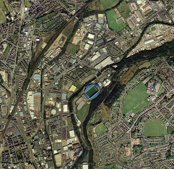 Huddersfield, UK, aerial image