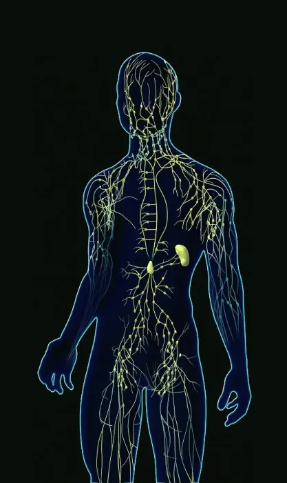 Framed Print : Human Lymphatic System Print Framed Print : Human Lymphatic System Print