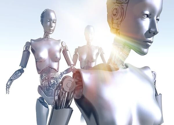 Humanoid robots, artwork