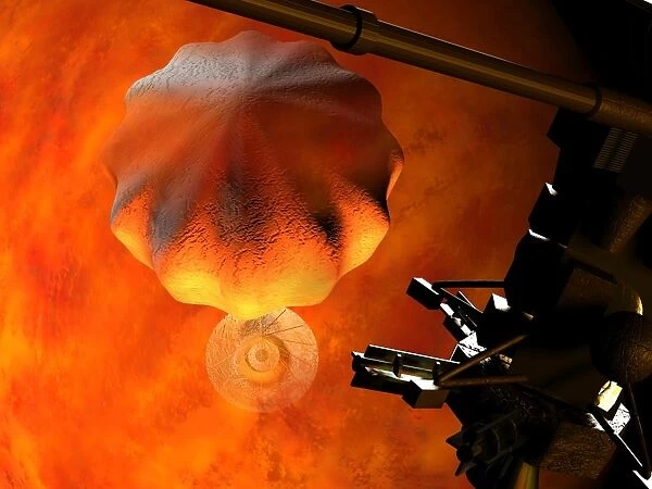 Huygens probe, descent to Titan