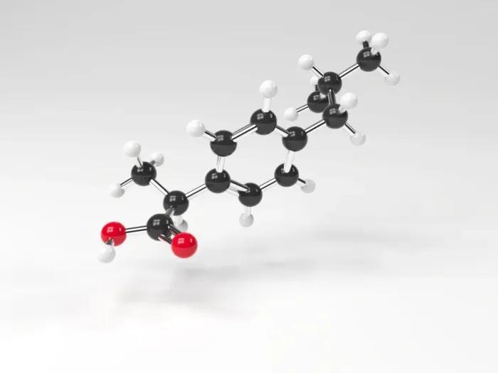 Framed Print : Ibuprofen Molecule Print Framed Print : Ibuprofen Molecule Print