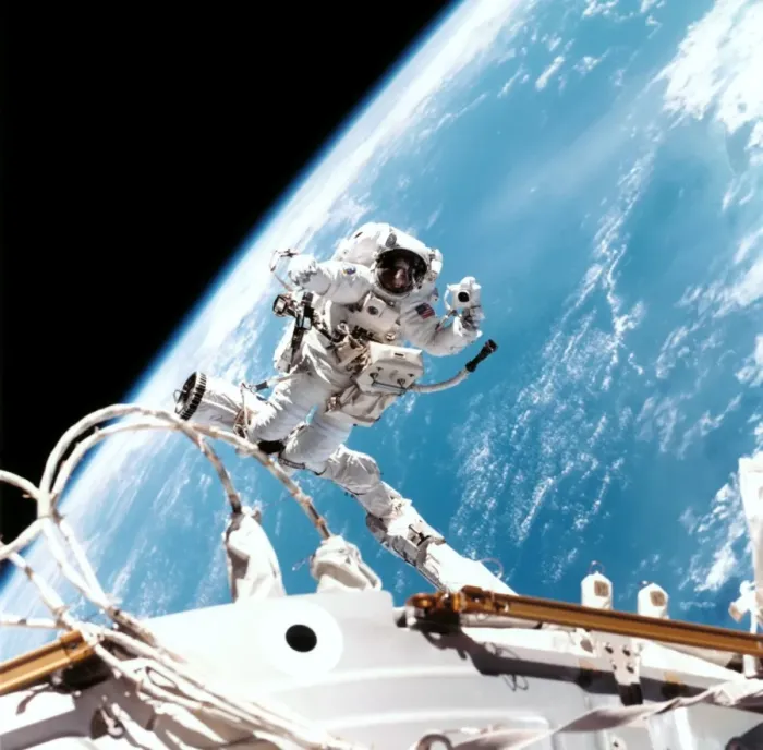 Framed Print : ISS Space Walk Print Framed Print : ISS Space Walk Print