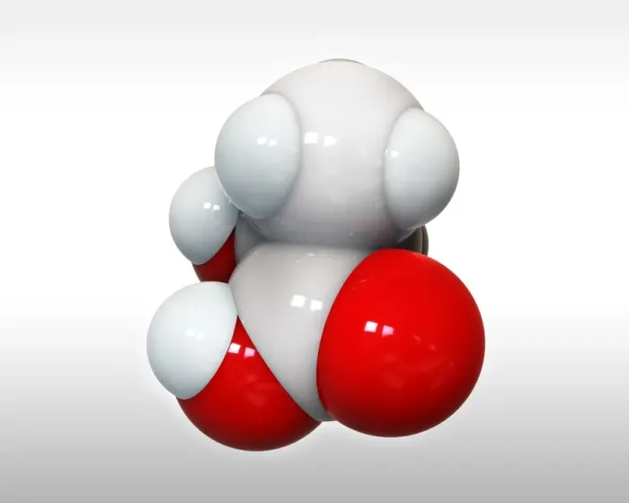 Framed Print : Lactic acid molecular model print Framed Print : Lactic acid molecular model print