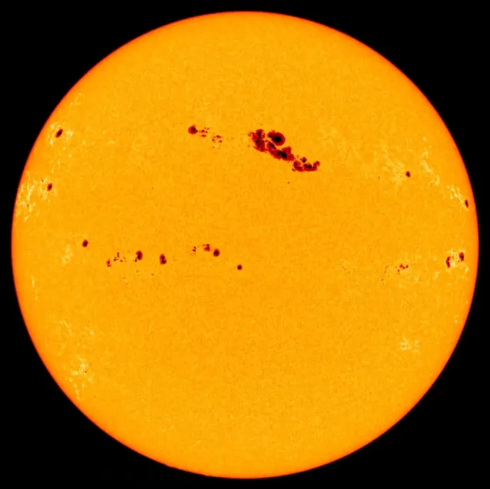 Framed Print : Large Sunspot Group Print Framed Print : Large Sunspot Group Print
