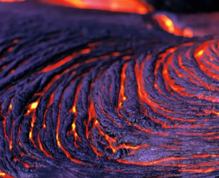 Framed Print : Pahoehoe Lava Flow Print