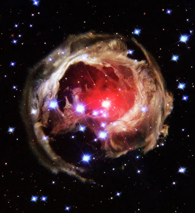 Framed Print : Light Echoes from Exploding Star Print