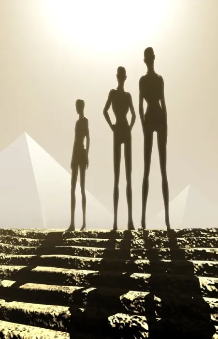 Framed Print : Low Gravity Aliens Print: Computer Artwork of Adapted Humanoid Life Forms Framed Print : Low Gravity Aliens Print: Computer Artwork of Adapted Humanoid Life Forms