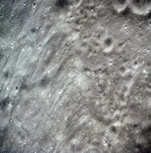 Lunar crater, Apollo 15 photograph