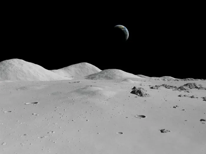Framed Print : Lunar Surface Print Framed Print : Lunar Surface Print