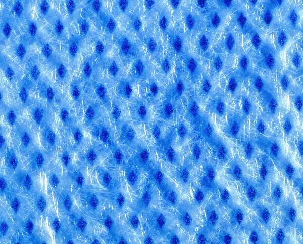 Macrophoto of the synthetic textile polypropylene