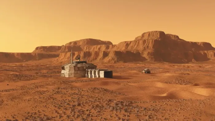 Framed Print : Mars Base Print Framed Print : Mars Base Print