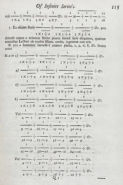 Mathematical series, 18th century