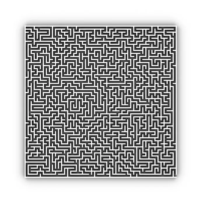 Framed Print : Computer Art Maze Print Framed Print : Computer Art Maze Print