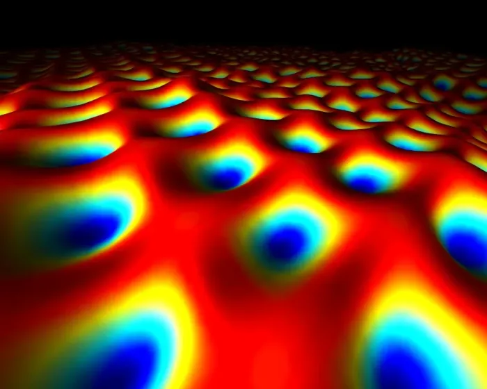 Framed Print : Metal Surface at the Quantum Level Print Framed Print : Metal Surface at the Quantum Level Print