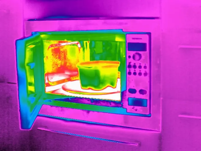 Framed Print : Microwave Thermogram Print Framed Print : Microwave Thermogram Print