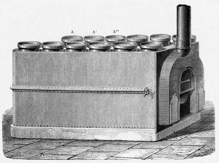 Framed Print : Industrial-scale bain marie for milk pasteurization, Print Framed Print : Industrial-scale bain marie for milk pasteurization, Print